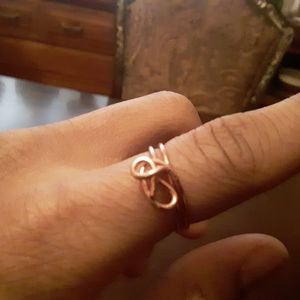 A Handmade Aluminum Copper Ring